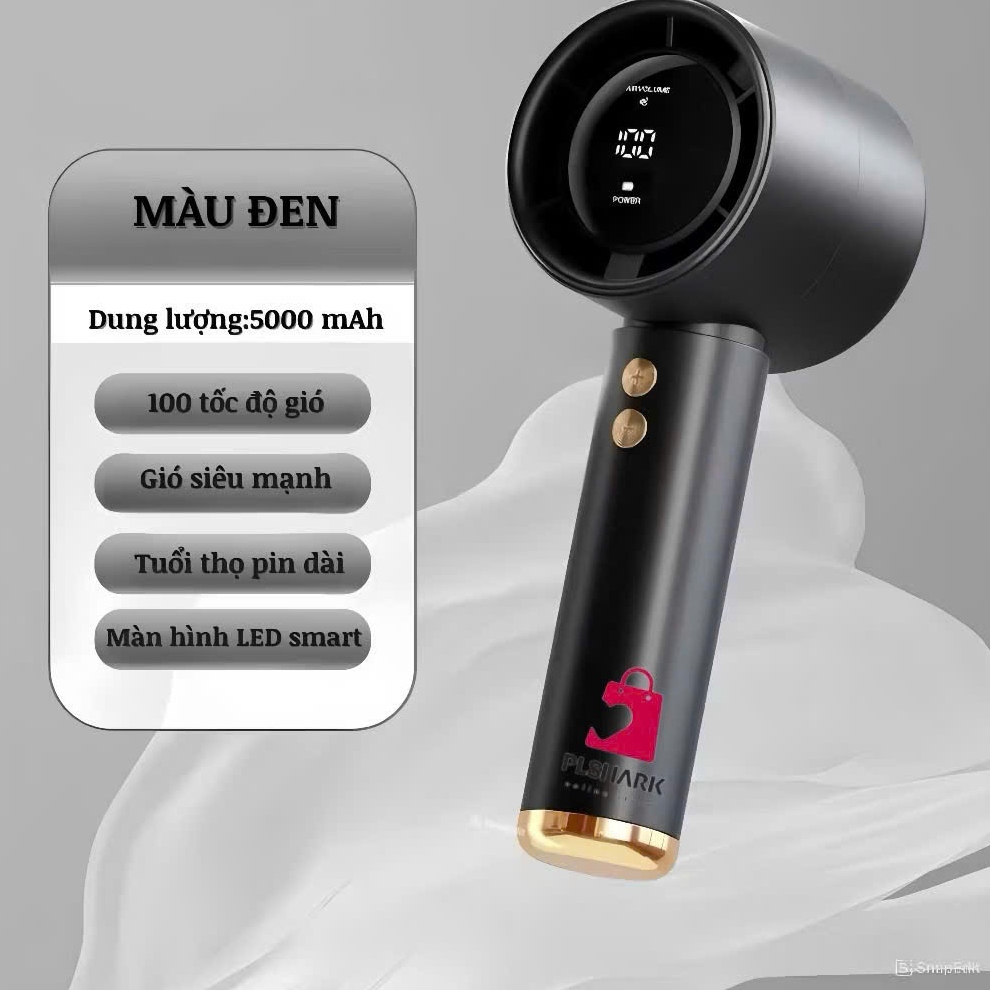 Quạt Cầm Tay N68 100 Cấp Độ Gió Quạt Tích Điện Cầm Tay Pi... (7)