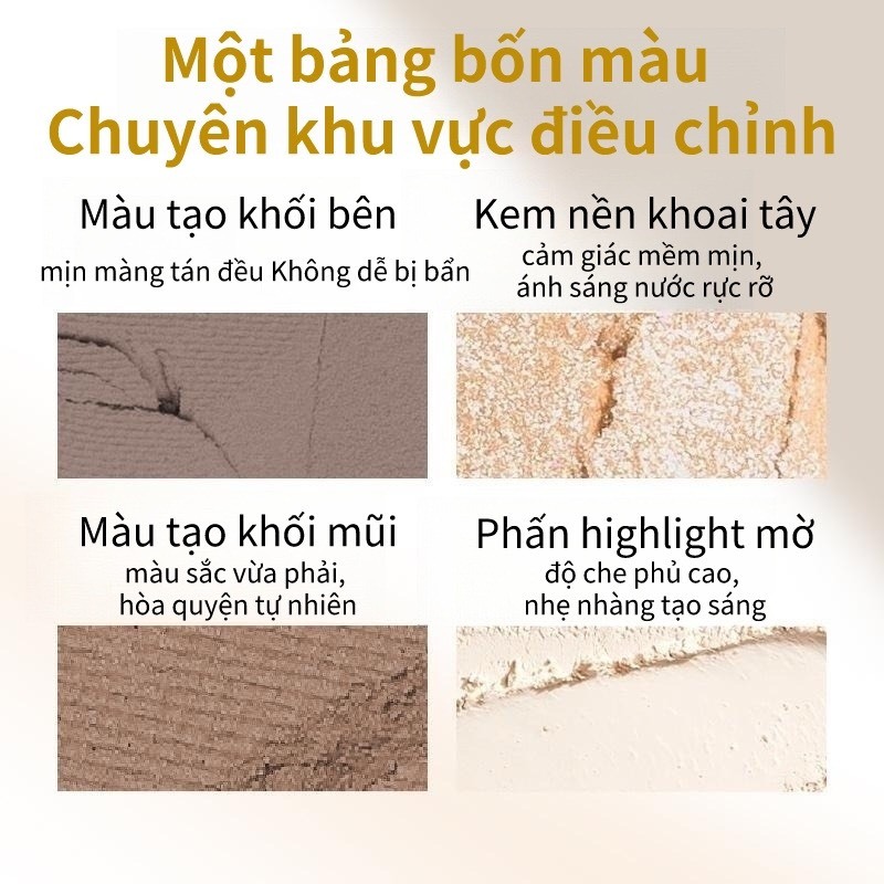 VEECCI Bảng Phấn Bắt Sáng Và Tạo Khối Tự Nhiên Lâu Trôi C... (7)