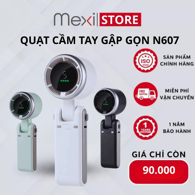 [BÁN CHẠY]Quạt Cầm Tay Mini Sò Lạnh MEXI Dung Lượng 6000m... (7)